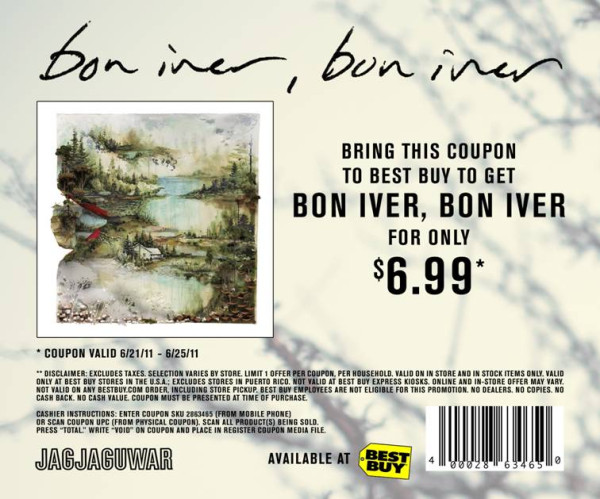 If you’d like, you can get our album at @BestBuy on the cheap with this coupon!