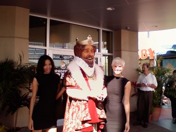 The Burger King + 2. Blinged. Out. Yo.