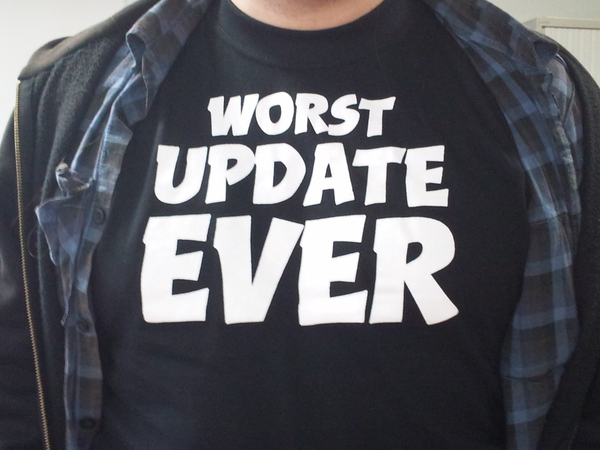 Mod Ajd is most pleased that his new T-Shirt has finally arrived :-)