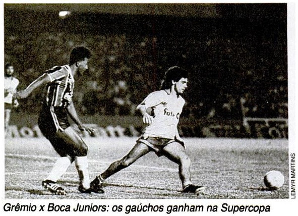 Revista Placar - Grêmio 2 x 0 Boca 1988