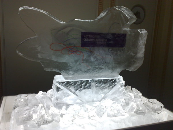 Ooh, an ice sculpture!
