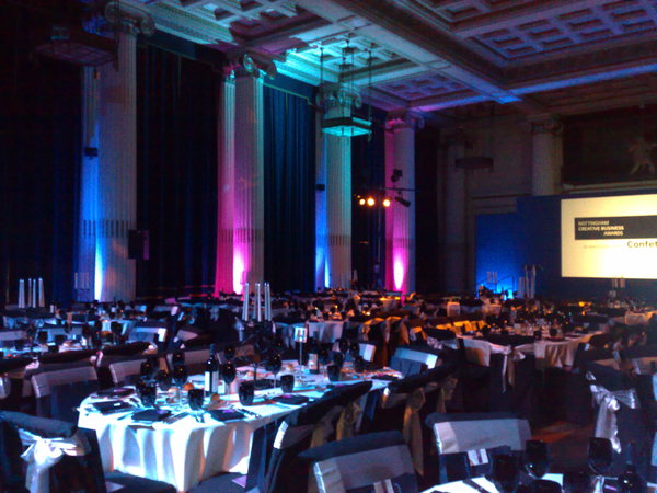 Ah, it's the Nottm Creative award dinner. Chair dresses and everything.