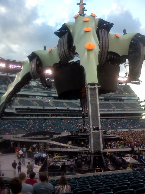 Section 115. Same sort of seats I had when I saw 360 in Raleigh in '09. Memories :) #U2360PHI
