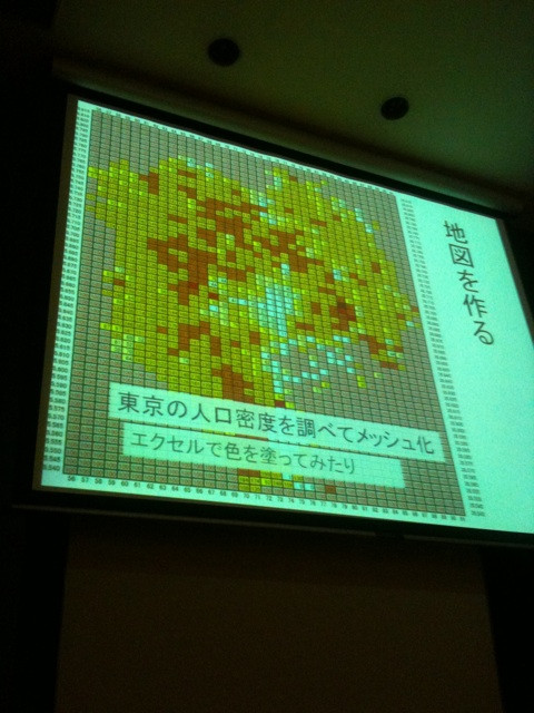 大学入った時PCの授業で土地利用をこんなふうに色分けしたなー #culcul