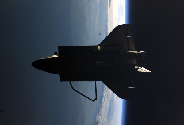 The view #FromSpace of Shuttle #Atlantis flyaround of #ISS today (7/19/11) from Sergei's bedroom window