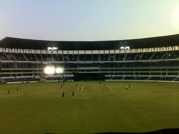 At VCA stadium Jamtha.