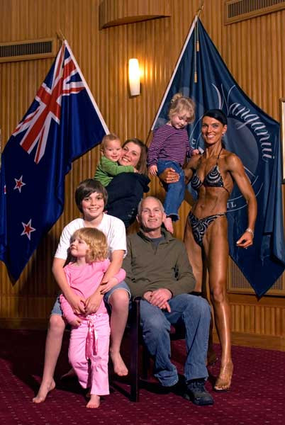 Michael Laws and whanau