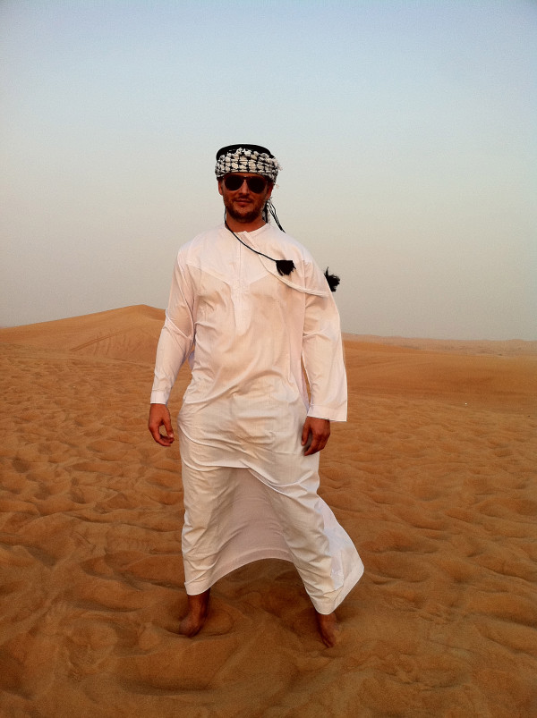 Out of the Maldives. Now in Dubai. Greetings from the desert... 