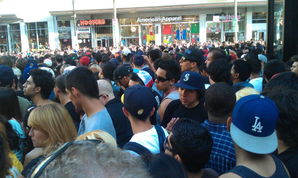 The crowd waiting for @Kaskade at  Mann's Chinese Theater