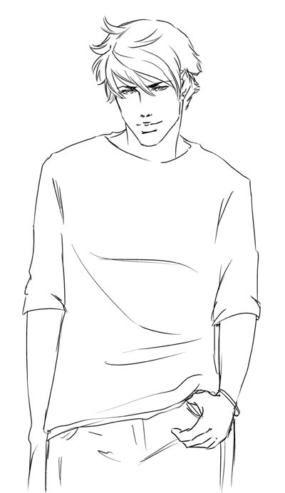 Adrian has finally arrived in the Frostbite inks. So here's his rough sketch! :)  #vampireacedemy