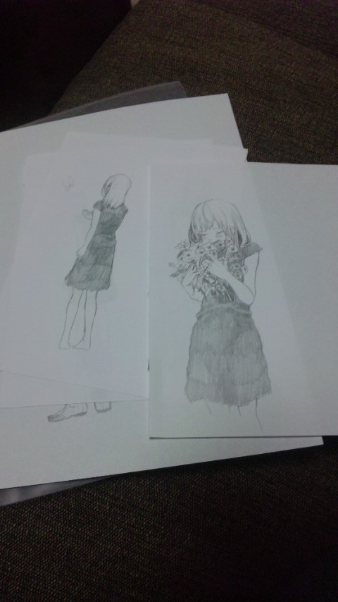 (´⌒ω⌒｀人)茶ころさんを召喚してイラストを描いてもらっちゃってます♪
