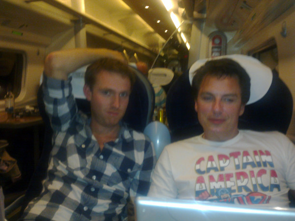 on the train home