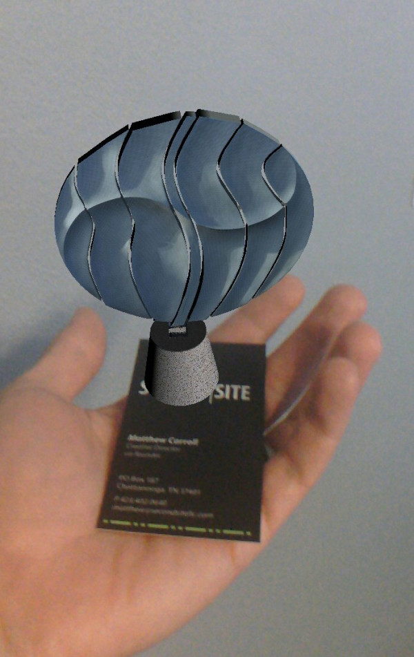 Layar Vision testing... sample from PubArt Chattanooga layer.