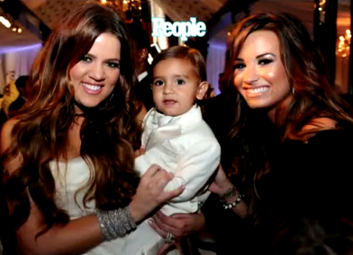Khloe, Mason and Demi at the Wedding ..