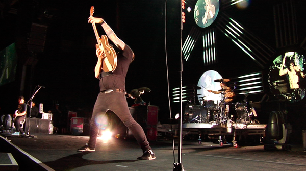 Blink 182 A still taken from #Blinkumentary @markhoppus @tomdelonge & @trvsbrkr