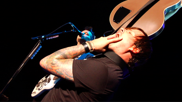 @markhoppus and @tomdelonge giving it to you