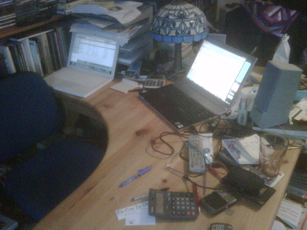 My desk at home from where I write my words of wisdom!

