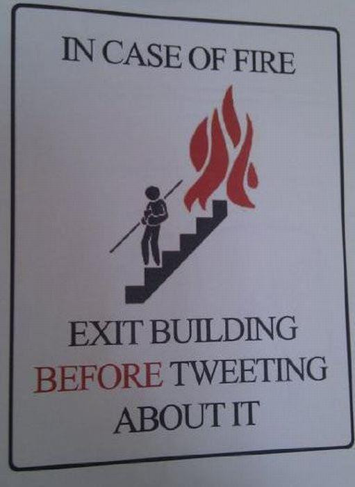 best no tweeting sign ever!