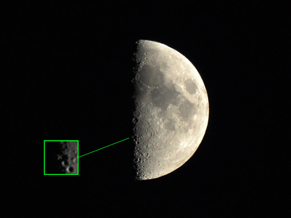 月面X。2011年10月4日21：52撮影（神戸市垂水区）。