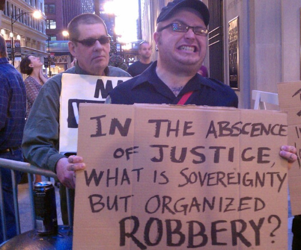 Sign seen at #occupychi. #ows #occupychicago #globalrevolution