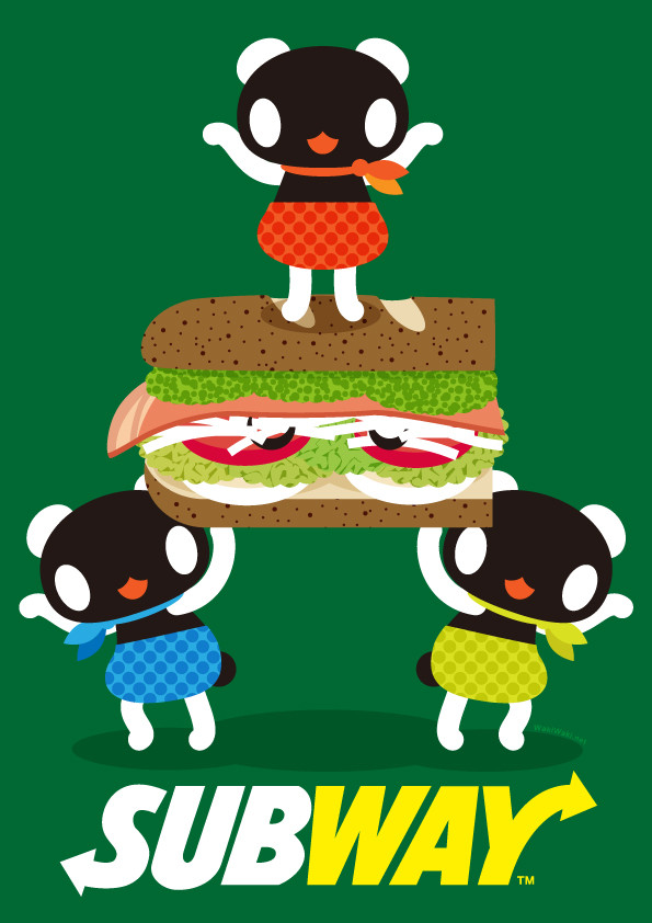 SUBWAY食べたさに描いてみました。SUBWAY大分復活祈願！昨日はjpの方にあげちゃった…  #subwaypic 