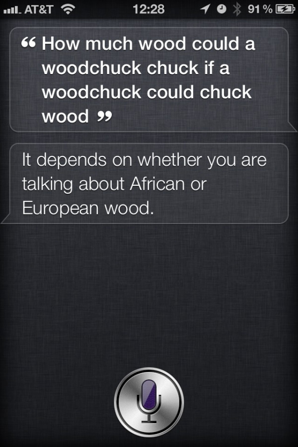 Siri and the woodchuck. 