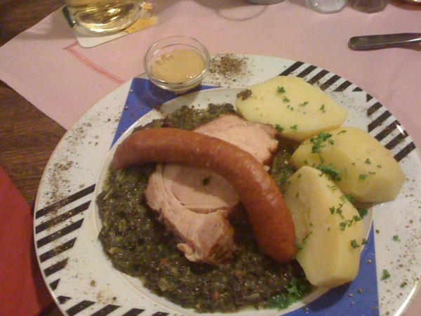 Es gibt Grünkohl ->