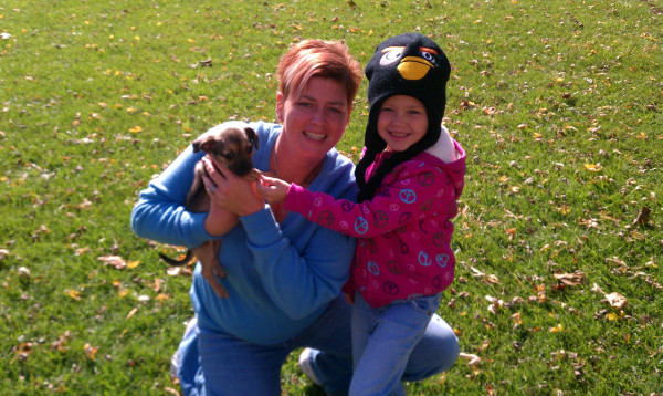 First puppy adopted at our first annual adopt a thin.
