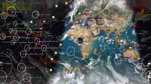#Rosat #reentry point in yellow on its path over #China