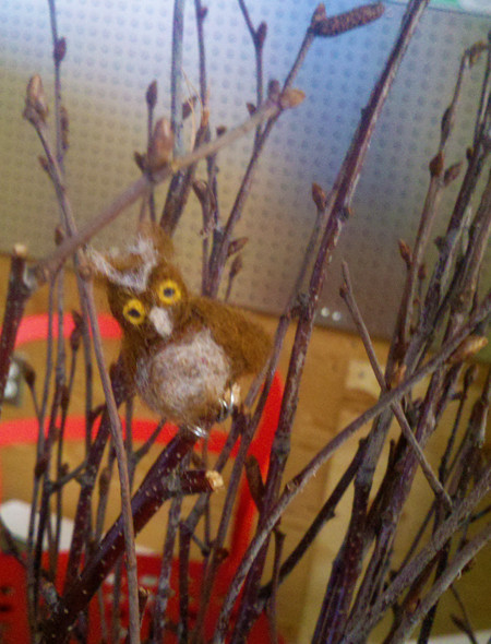 Mandy (@PixelGirl2dot0) and The Little Birds, needlefelting project. 12 adorable North American wild birds!