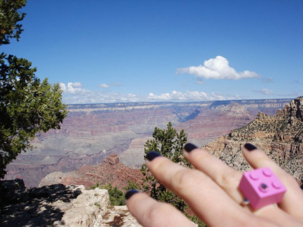 1 yr ago, Grd Canyon AZ, she said Yes to a #LEGO ring and again yes last month to a #geek husband, amazing wife :)