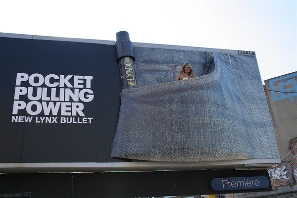Lynx use living poster ads in london - full 