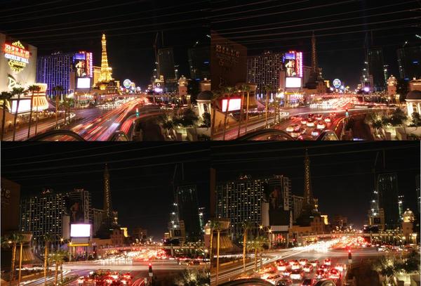 Las Vegas Strip #earthhour composite time lapse image