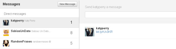 OMGGGGGG @KatyPerry me acaba de enviar un DM :')