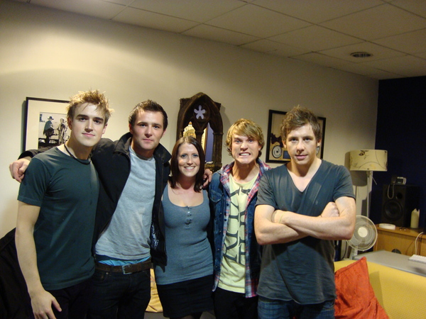 With the lovely @tommcfly @dannymcfly @dougiemcfly and @mcflyharry ! Aren't they all looking gorge?!