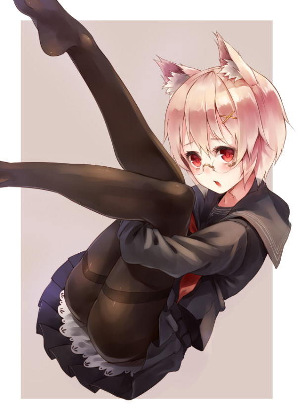 けもみみ黒スト眼鏡
