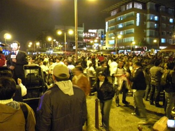 Plaza Foch llena