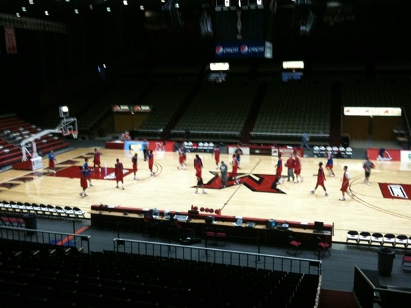 Game day shoot-around at Miami (OH) - game time is 7:00pm and can be seen on WHIO-TV.