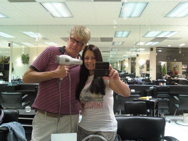 My amazing hairdresser Jim :) been cutting my hair for 9 years now...
