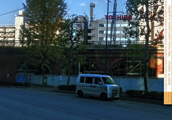 工事で出現した旧万世橋駅の写真(2)