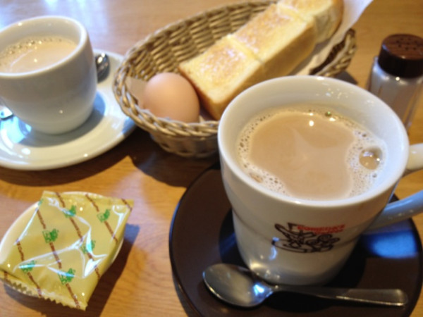 I got breakfast. コメダで名古屋なモーニングセット（・∀・）
