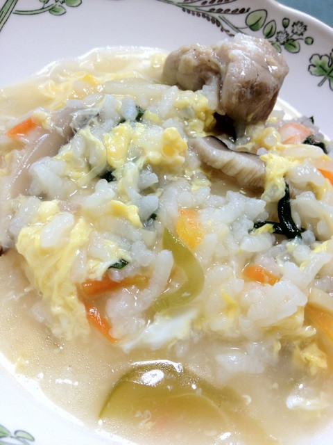 中華風雑炊うまー（・∀・）