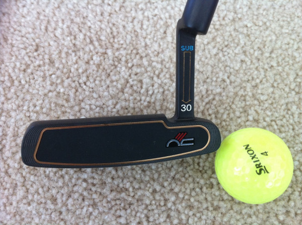 Carpet testing the new Never Compromise Sub30 putter during lunch break. Food always tastes better while putting