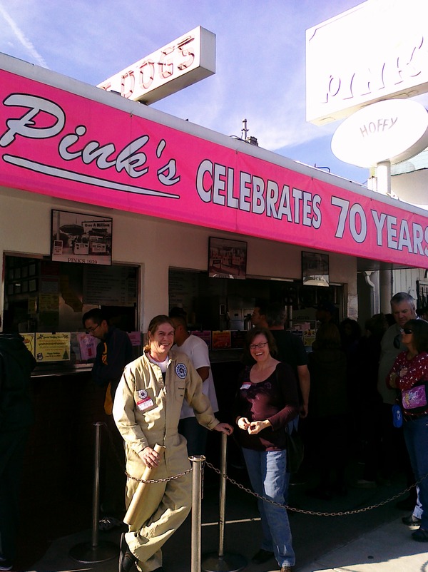 Dharma (Rev Milo) invades Pink's Hot Dogs...