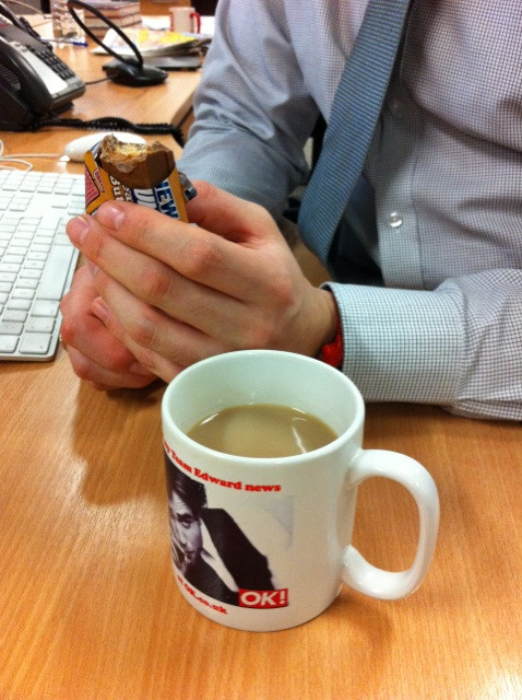This is all that's left of the peanut butter ones, we're not even kidding. #kkchunkychampion 