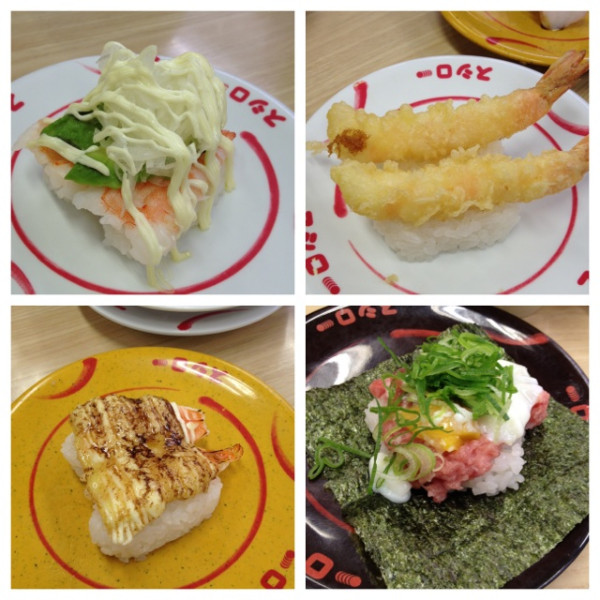 I ate sushi. やけにお安い。