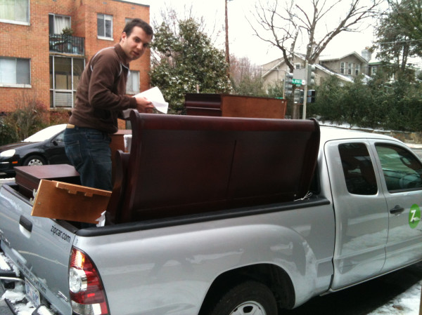 Under the watchful eye of @nacin, #OperationFurnitureOut is a go. (cc: @kerikaeindc) #wp_enqueue_dresser