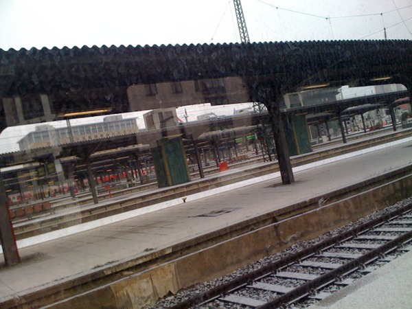 Schnee in Frankfurt, unglaublich.