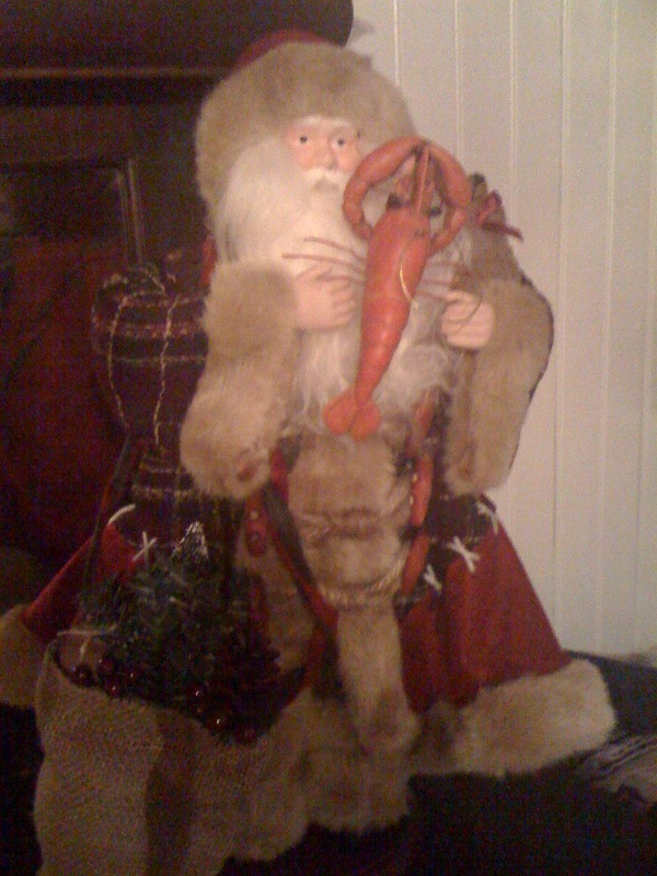 Santa with BIG lobster!