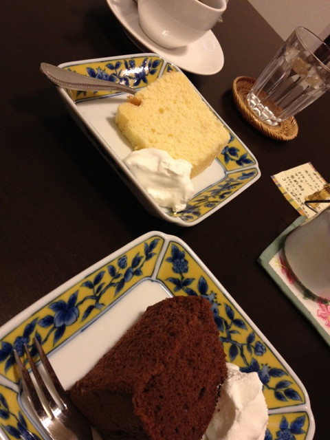 オレンジとチョコのシフォンケーキ（・∀・）